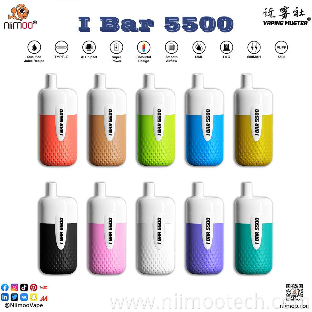 Disposable E-cigarette 5500 Puffs